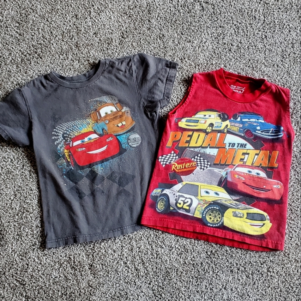 2 Disney Cars Boys Tees